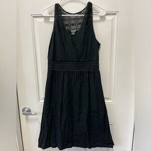 Eddie Bauer Lace Black Sleeveless Dress